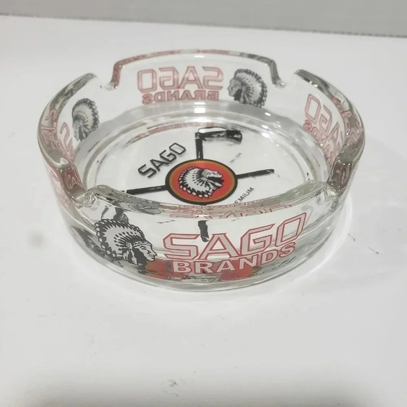 Sago Premium Since 1990 No.8  Glass Ashtray. - Picture 3 of 5